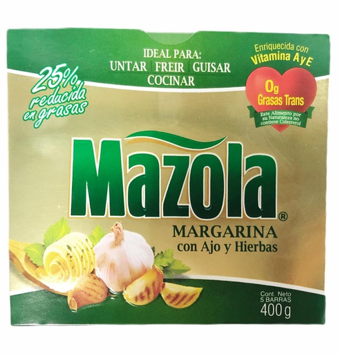 [750894621491] MARGARINA MAZOLA CON AJO Y HIE