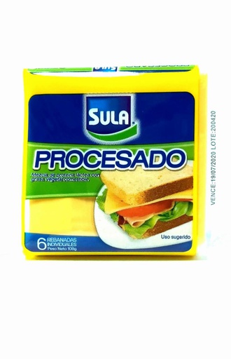 [7421000841814] QUESO PROCESADO AMARILLO SULA 