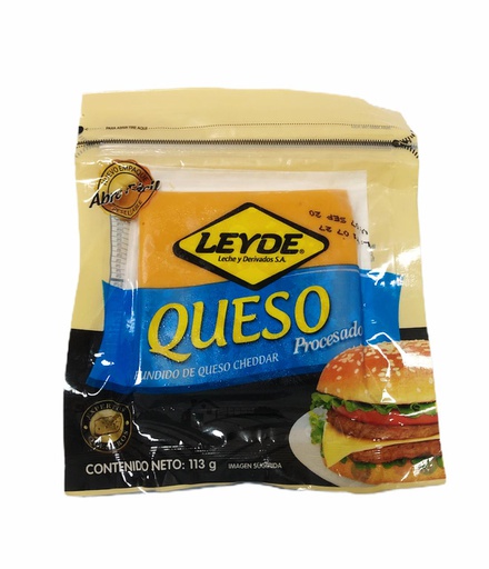 [795893410110] QUESO PROCESADO 1/4 LB  LEYDE