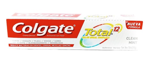 [7501035911376] PASTA COLGATE TOTAL CLEAN MINT