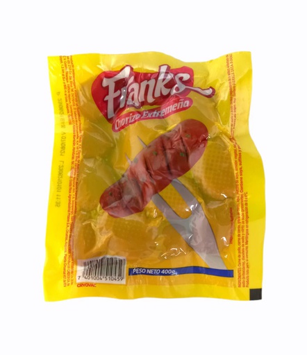 [7401004510459] CHORIZO EXTREMENO FRANKS 400G 