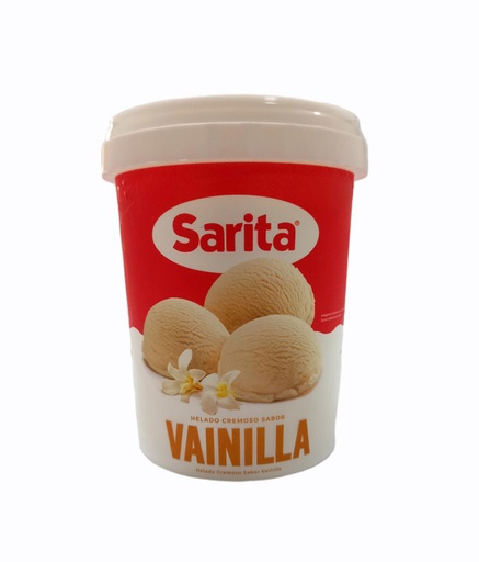 [7401090801813] HELADO SARITA VAINILLA 1/2 LIT