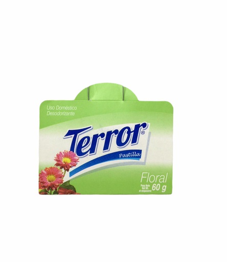 [748928000367] PASTILLA PARA INODORO TERROR FLORAL 50 GRAMOS