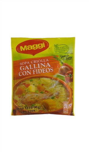 [088169013765] SOPA CRIOLLA DE GALLINA CON FIDEOS