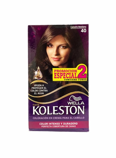 [7411002154098] TINTE KOLESTON 2 TUBOS CASTAÑO MEDIANO # 40