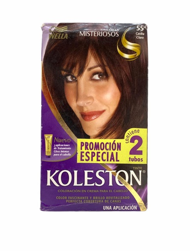 [7411002154142] TINTE KOLESTON 2 TUBOS CAOBA CLARO # 55