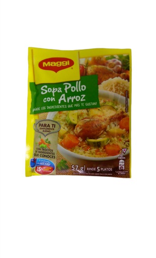 [7613035361843] SOPA DE POLLO CON ARROZ MAGGI 