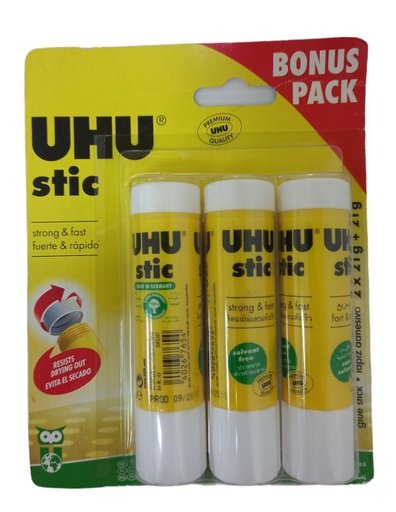 [4026700521900] PEGAMENTO UHU 3PACK 21GC/U UH