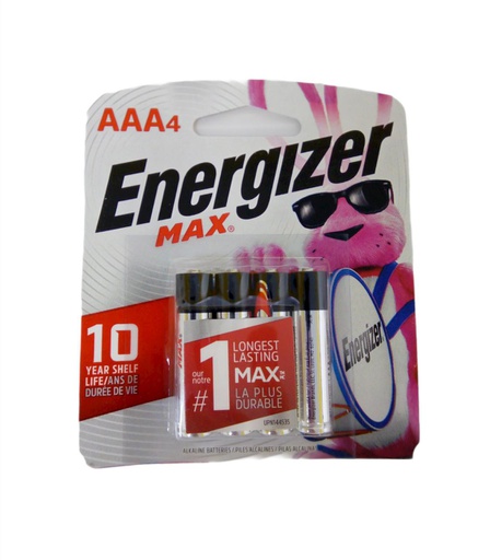 [039800099099] BATERIA ENERGIZER AAA 4 UNIDADES