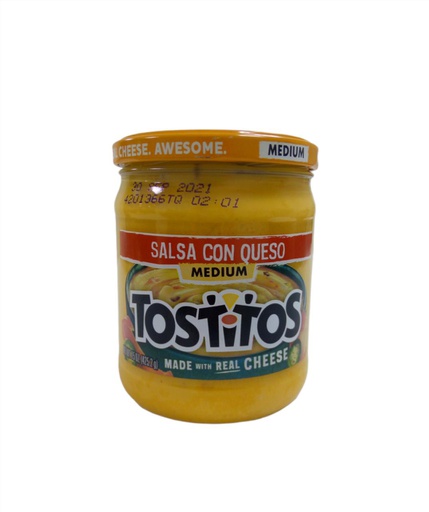 [028400070980] TOSTITOS SALSA CON QUESO MEDIU