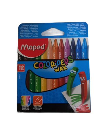 [3154148610113] CRAYONES CERA COLOR PEPS 12UN