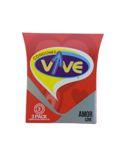 [7404001753652] CONDONES VIVE AMOR 3 UNIDADES