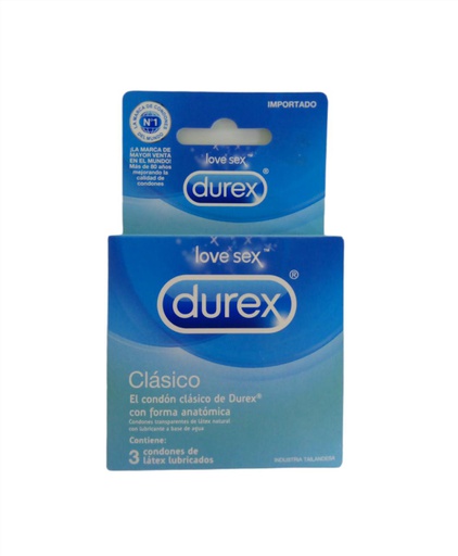 [7501159731133] CONDON CLASICO DUREX LATEX 3 U