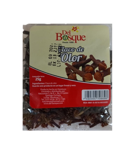 [7422300706698] CLAVO DE OLOR DEL BOSQUE 25 G