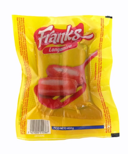 [7401004510367] LONGANIZA FRANKS 400GR