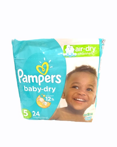 [037000066859] PAÑAL PAMPERS BABY-DRY TALLA 5