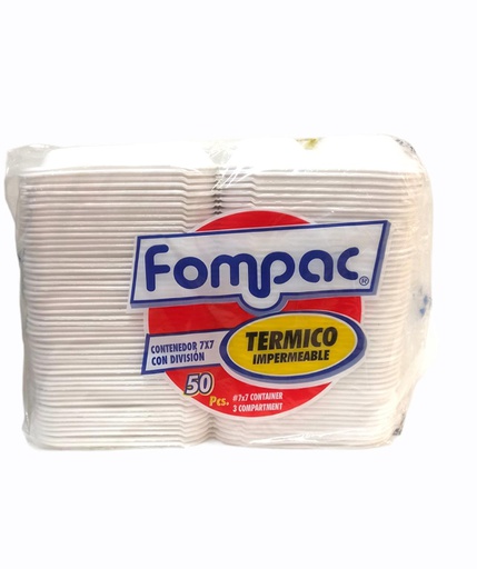 [7428732000601] BANDEJA 7X7 FOMPAC C/ DIV  