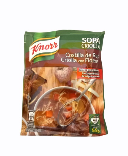 [7411000345405] KNORR SOPA COSTILLA CRIOLLA C/