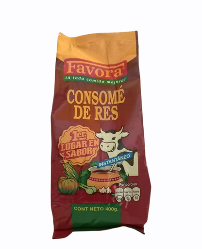 [759094020547] CONSOME DE RES FAVORA 400G