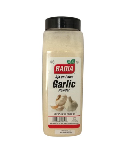 [033844006808] AJO EN POLVO BADIA 16OZ 