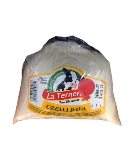 [7422930000074] CREMA RALA LA TERNERA 1LB