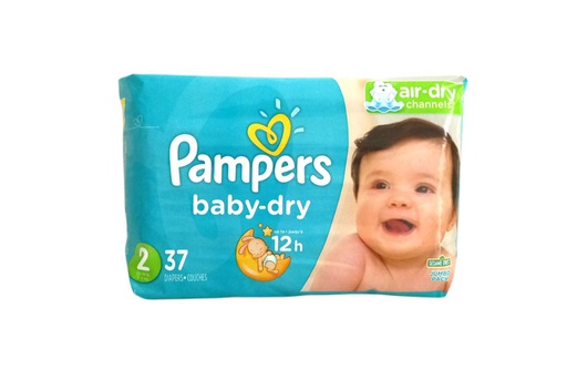 [037000067450] PAÑAL PAMPERS BABY-DRY TALLA 2