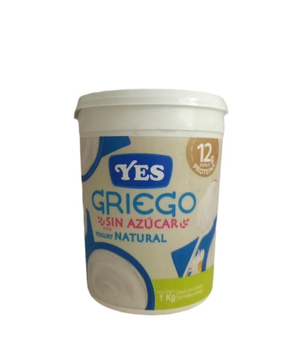 [787003003787] YOGURT YES GRIEGO SIN AZUCA 1K