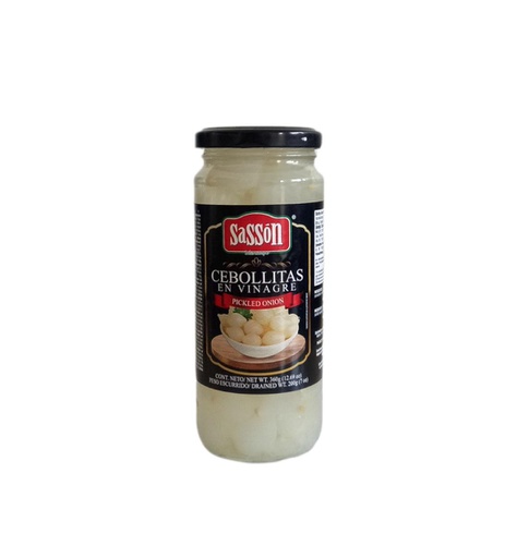 [760573094058] CEBOLLITAS VINAGRE SASSON 360G