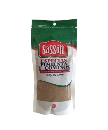 [760573094195] PIMIENTA Y COMINO SASSON 85G