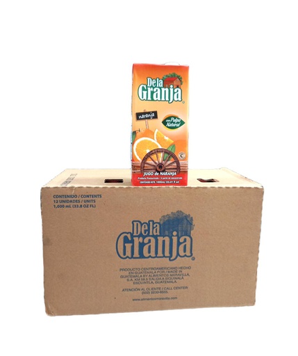 [7406189008555_2] PAQUETE DE JUGO DE LA GRANJA C/ PULPA 100