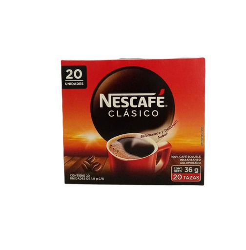 [7613287825186] CJA NESCAFE CLASICO 20UDS 