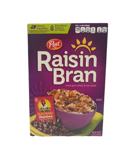 [884912378118] CEREAL RAISIN BRAN 16 6OZ POST