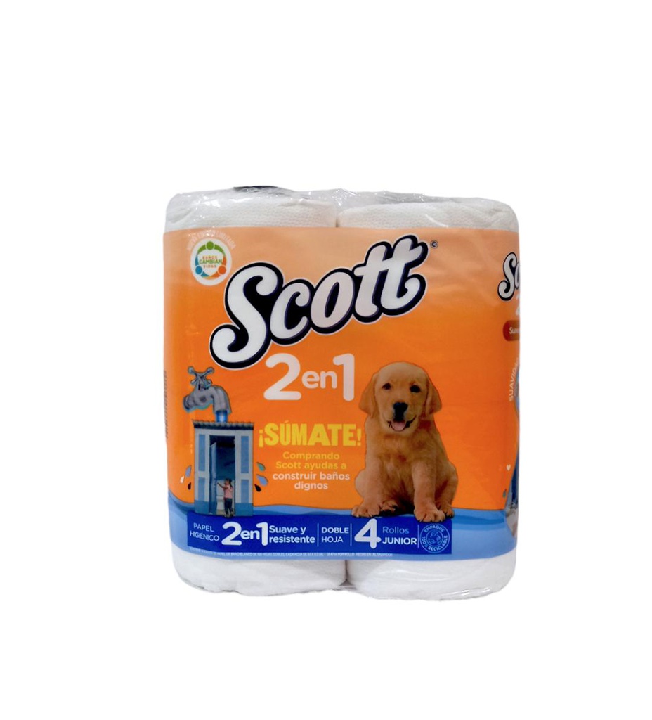 PAPEL SCOTT DOBLE H 4 ROLLOS P | Supermercado El Éxito