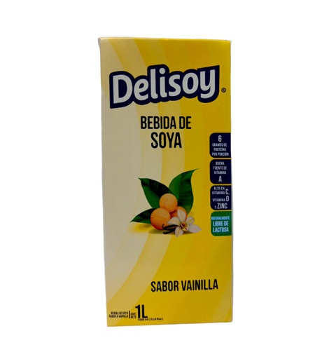 [760861006244] DELISOY BEBIDA SOYA VAINILLA1L