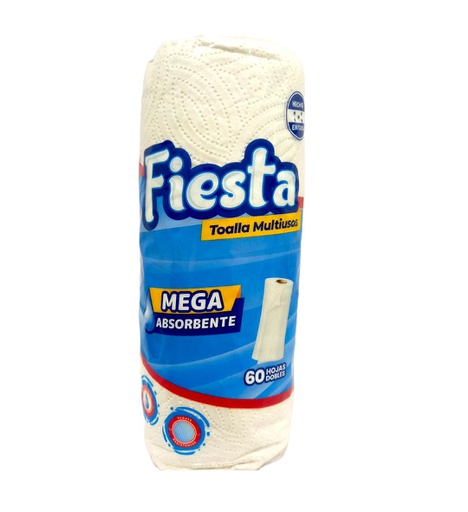 [856038008385] PAPEL TOALLA FIESTA 60 HOJAS