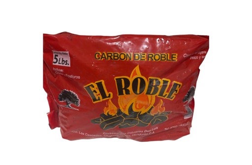 [C2050000901829] BOLSA DE CARBON EL ROBLE 5 LBS