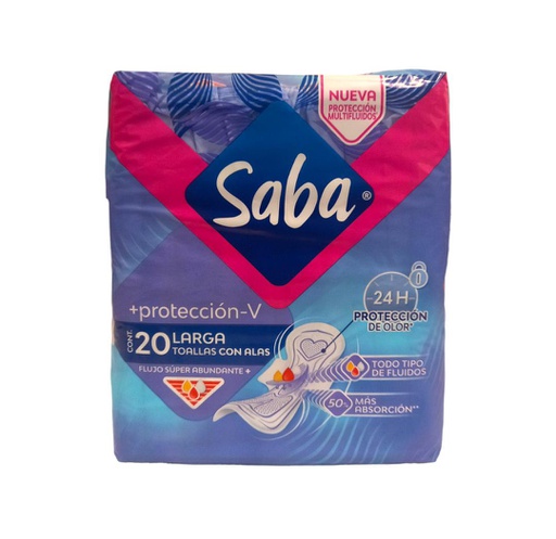 [7501019043864] TOALLA SABA +PROTECCION -V 