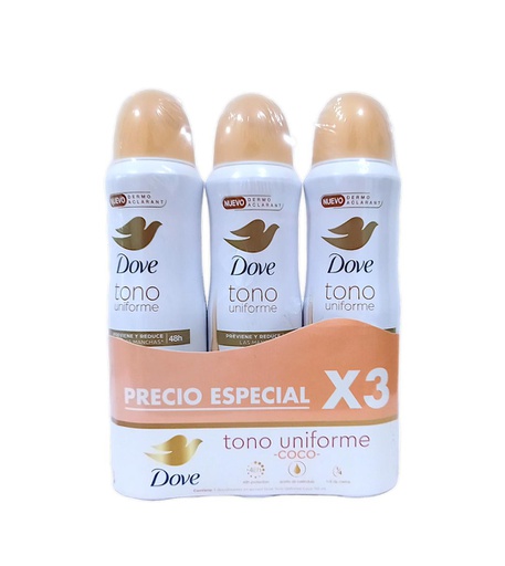 [7411000364239] DEO DOVE COCO  3PACK 150ML C/U