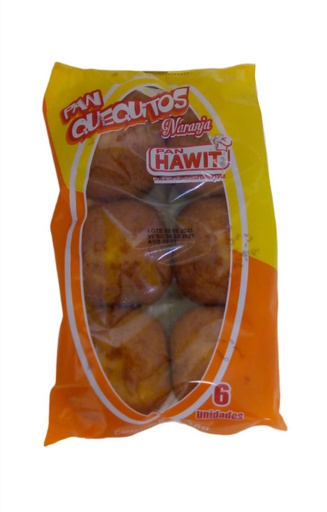 [7423430601402] PAN QUEQUITO NARANJA HAWIT 6 U