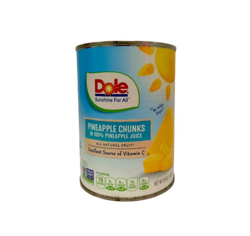 [038900004736] PIÑA EN LATA DOLE  20 OZ