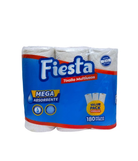 [856038008682] 3PACK PAPEL TOALLA COCINA 180 