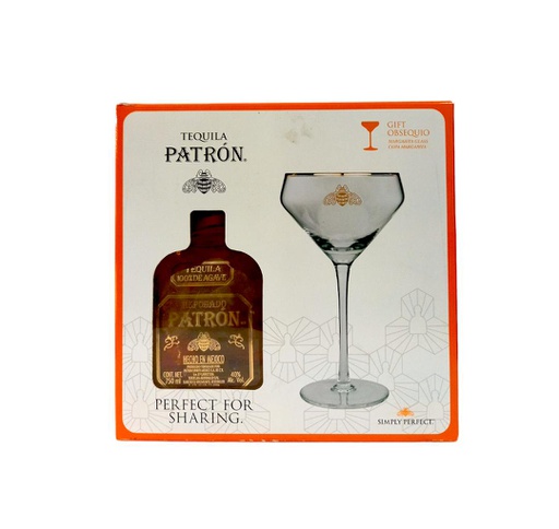 [7217330035111] TEQUILA PATRON REPOSADO+COPA