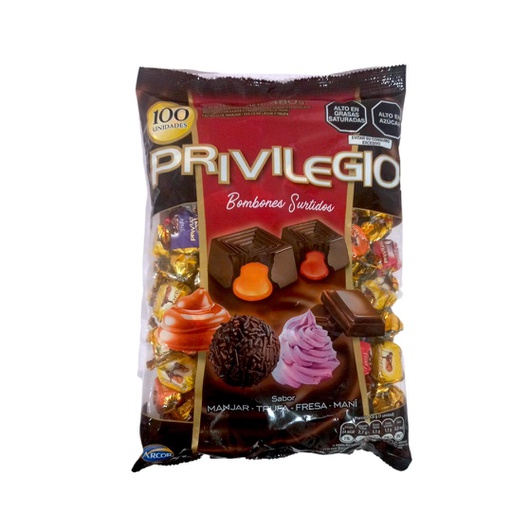 [7757174009157] BOMBON PRIVILEGIO ARCOR 100UN