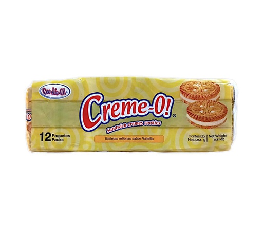 [809552092071] GALLETA CREME /VAINILLA 12 UNI