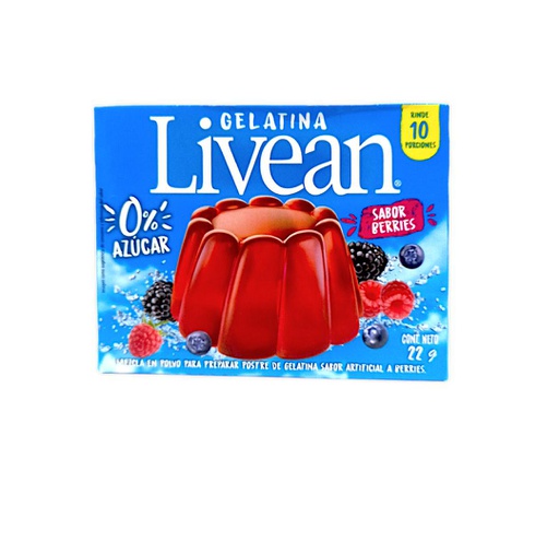 [7802800667109] GELATINA LIVEAN BERRIES 22G