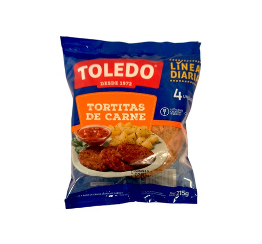 [7401004510589] TORTITAS DE CARNE TOLEDO 4UNID