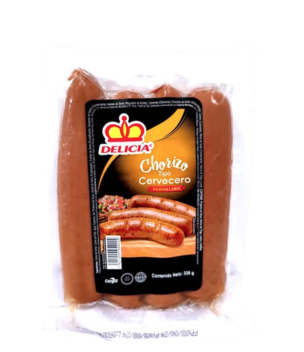 [7421000954224] CHORIZO CERVECERO 328G PARRILL