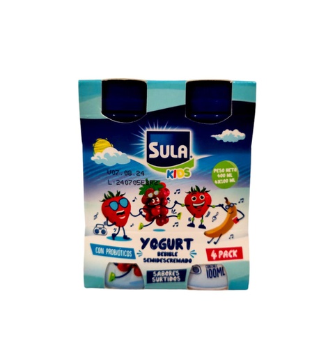 [7421000852261] YOGURT SULA KIDS SURTI 4PACK 