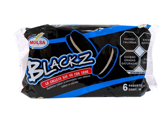 [809552004265] GALLETA BLACKZ CHOCOLATE 210G