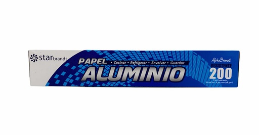 [7410031610063] PAPEL ALUMINIO STARBRANDT 200 